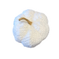 Plush White Pumpkin w/ Gold Stem