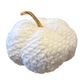 Plush White Pumpkin w/ Gold Stem