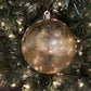 Metallic Leaf Ball Ornament, Medium