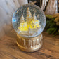 7.75" Gold Winter Scene Musical Snow Globe