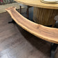 Hickory Solid Wood Curved Bench