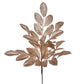 25" Cafe Latte Apple Leaf Glitter Bush