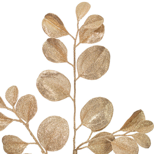 25" Cafe Latte Dogwood Glitter Spray