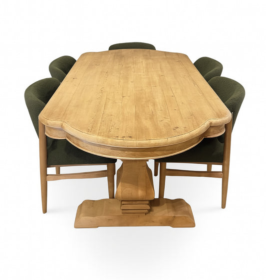 Dylan Rounded Edge Dining Table (Natural)