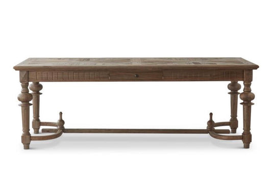 89” Elm French Leg Table