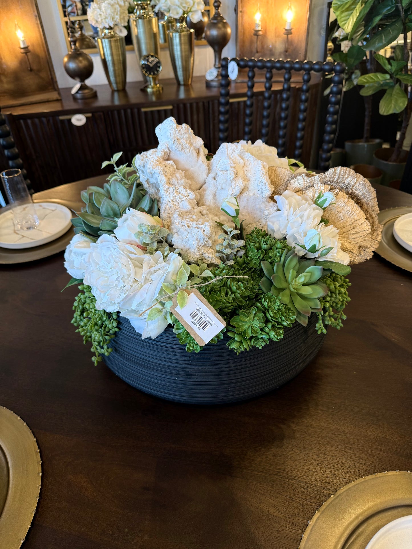 Extra Large Centerpiece with Celestine