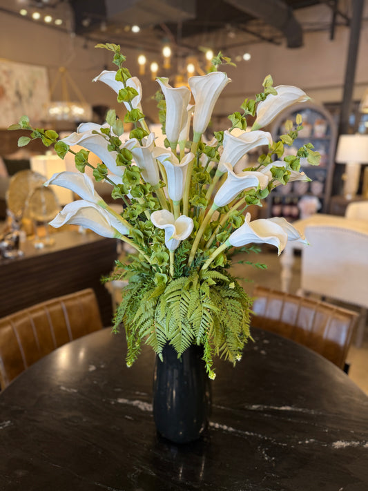 Calla Lily and Bells of Ireland Arrangement