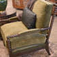 Spindle Chair, Vintage Velvet Olive