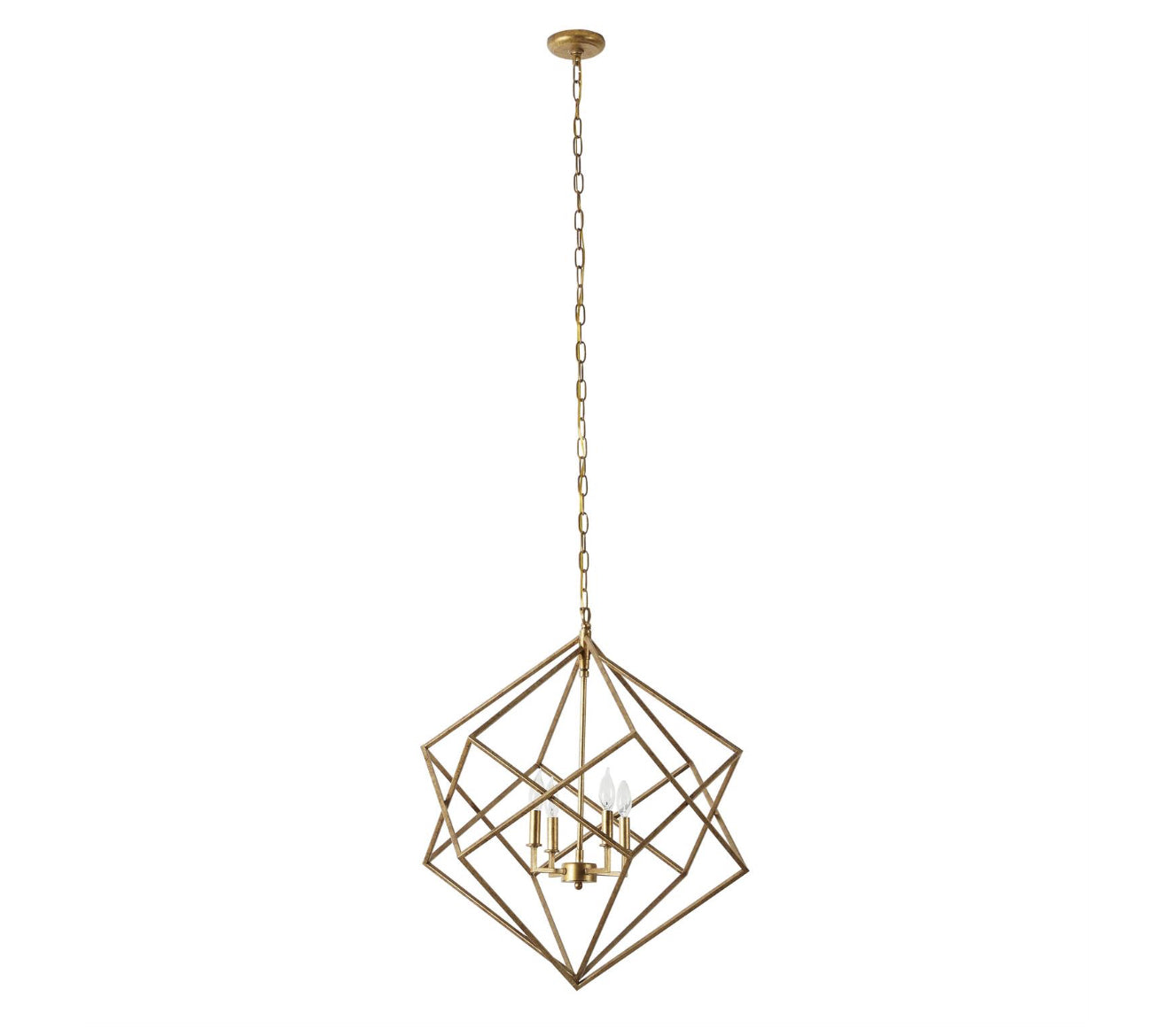 Gold Modern Metal Chandelier