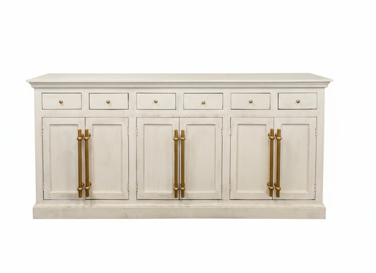 Marley Mango Wood Breakfront, White