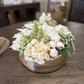 Neutral Centerpiece with Lilac and Hops