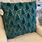 Christmas Tree Pillow, Green w/ Gold