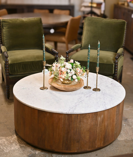 Spindle Chair, Vintage Velvet Olive