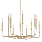 Gold Chandelier, 12 Light