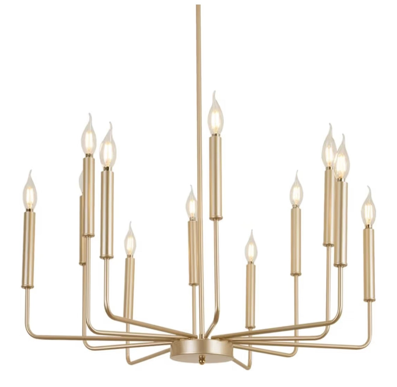 Gold Chandelier, 12 Light