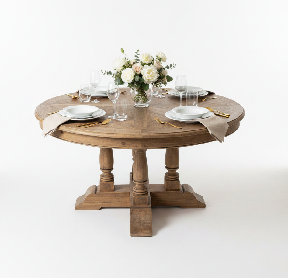 Penelope 55" Parquet Dining Table