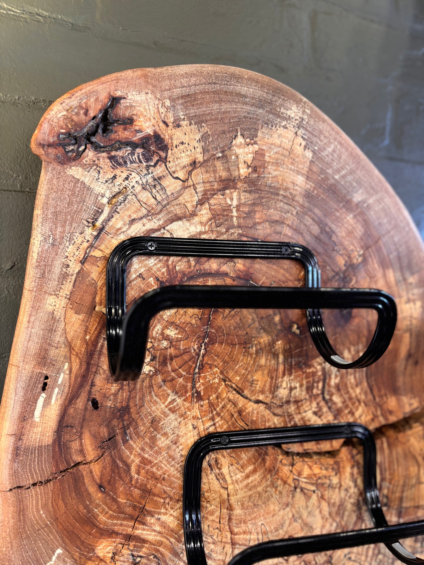 Handmade Pecan Wine Rack