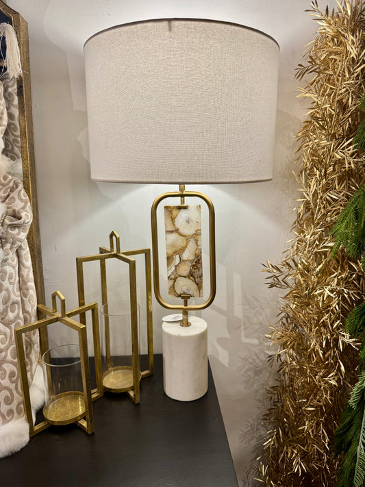 Amber Crest Table Lamp