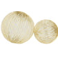Contemporary Gold Metal Sculptures, Set of 2