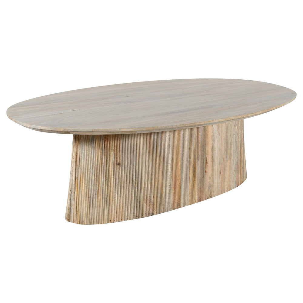 Riverside 94" Oval Dining Table, Light Tobacco