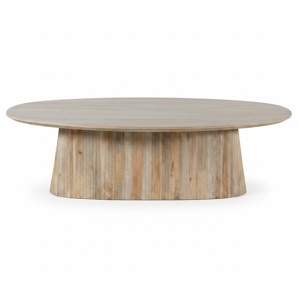 Riverside 98" Oval Dining Table, Light Tobacco