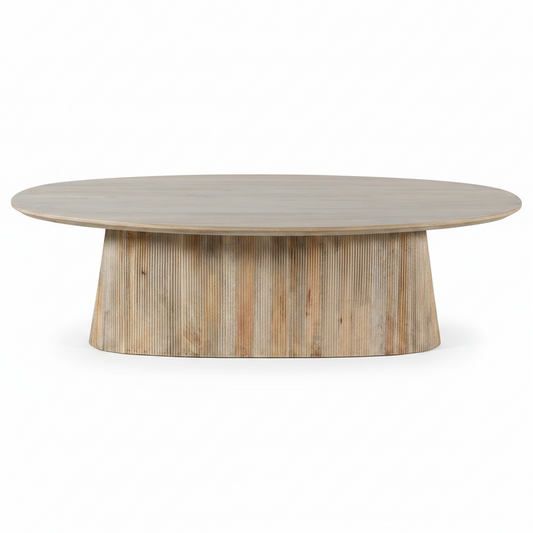 Riverside 98" Oval Dining Table, Light Tobacco