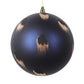 Gold Brush Stroke Ball Ornament, Midnight Blue