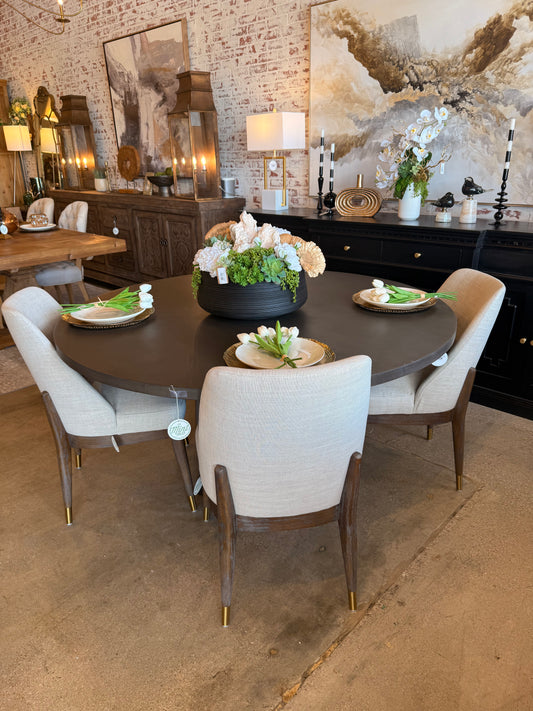 Kessler Round Dining Table, Black