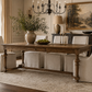 89” Elm French Leg Table