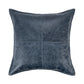 Leather Dumont Pillow, Nightfall Blue 22x22