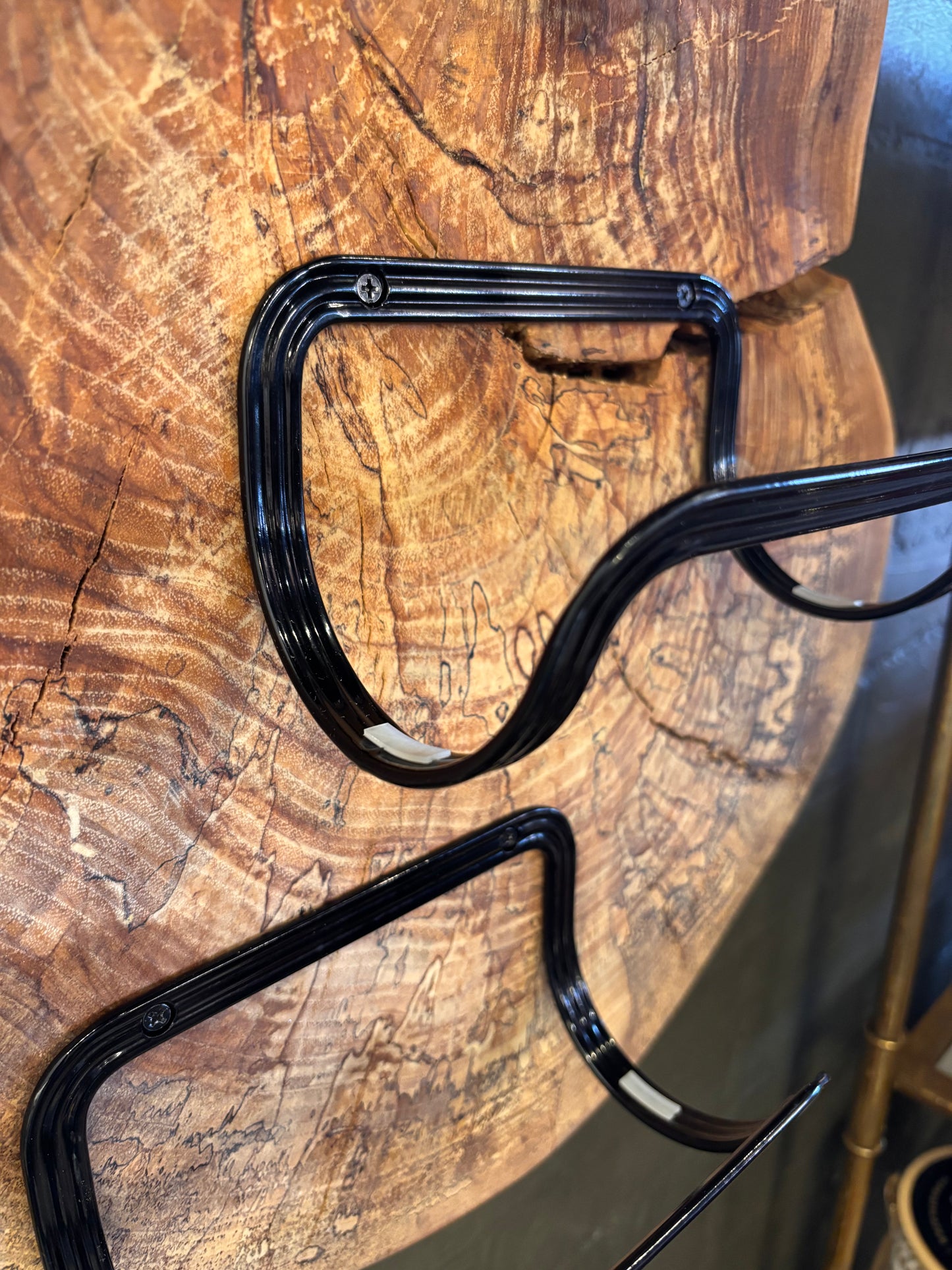 Handmade Pecan Wine Rack