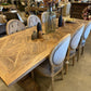 Adalyn Parquet Dining Table, Natural Finish