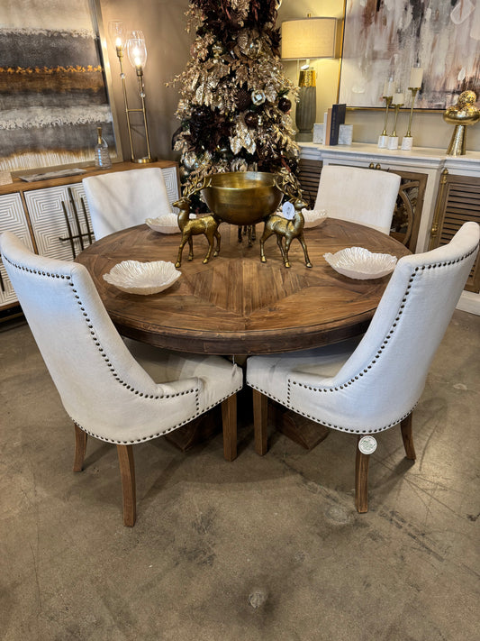 Penelope 55" Parquet Dining Table