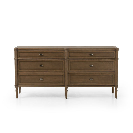 Toulouse 6 Drawer Dresser, Toasted Oak