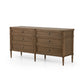 Toulouse 6 Drawer Dresser, Toasted Oak