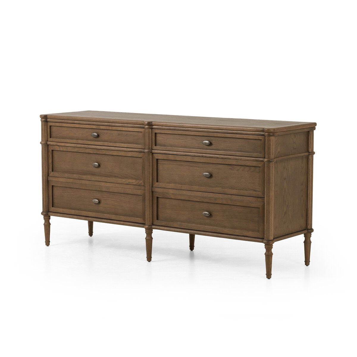 Toulouse 6 Drawer Dresser, Toasted Oak