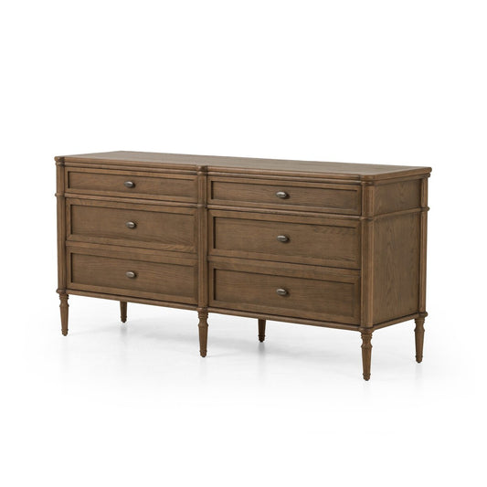 Toulouse 6 Drawer Dresser, Toasted Oak