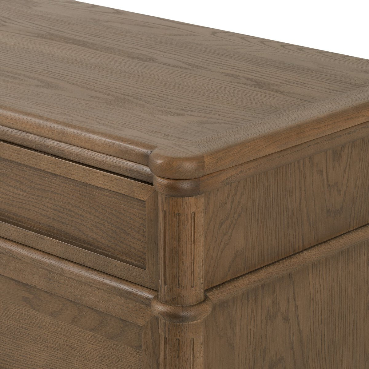 Toulouse 6 Drawer Dresser, Toasted Oak