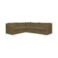 Kipton 2 Piece Sectional Sofa, Olive Velvet