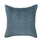 Bari Velvet Euro Sham, Stone Blue