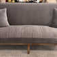 Jasmine Vintage Velvet Charcoal Sofa