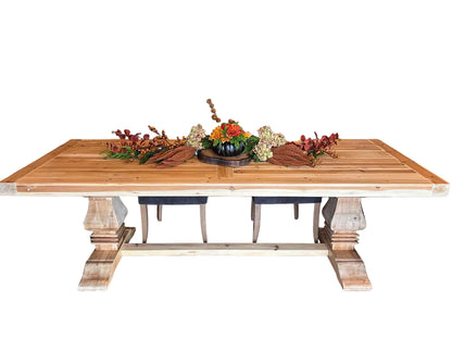 Elliot 8' Solid Elm Dining Table (Natural)