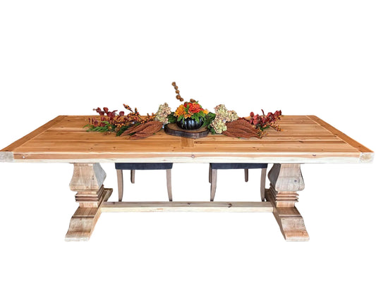 Elliot 8' Solid Elm Dining Table (Natural)