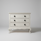 Elizabeth 3 Drawer Nightstand, White
