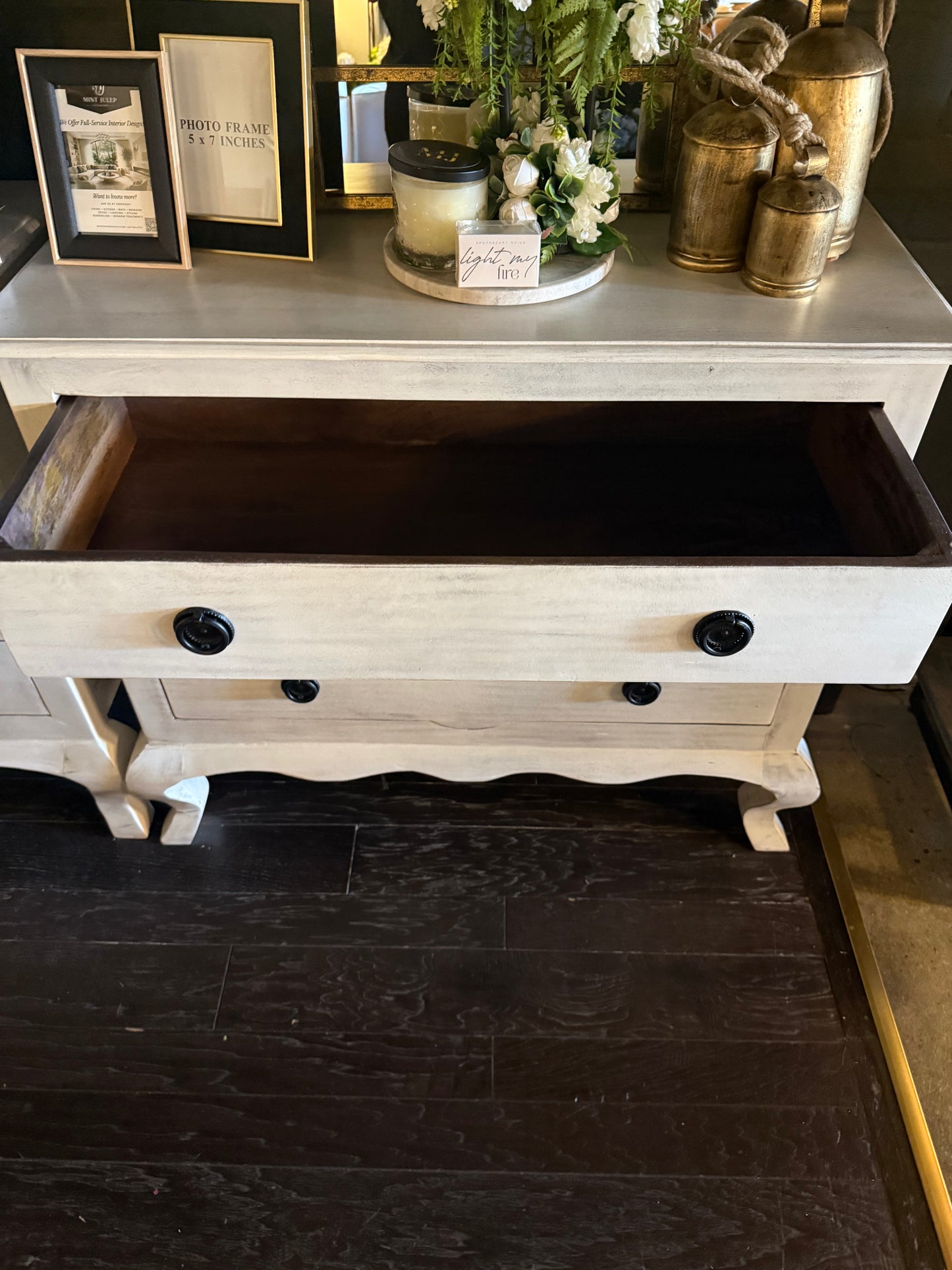 Elizabeth 3 Drawer Nightstand, White