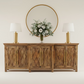 Leah Extra Long Breakfront, Dark Natural