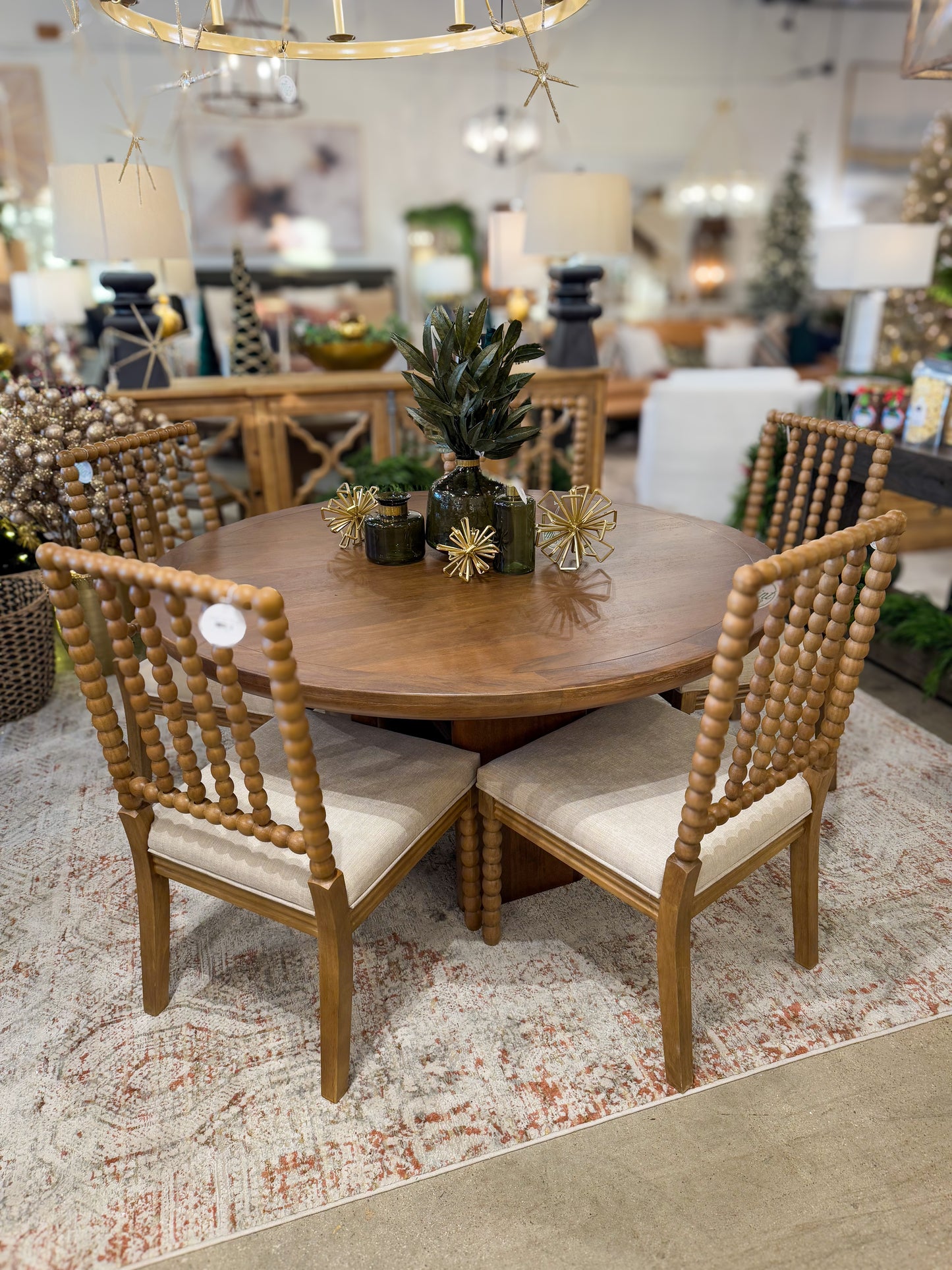 Elena Mango Wood 60" Round Dining Table