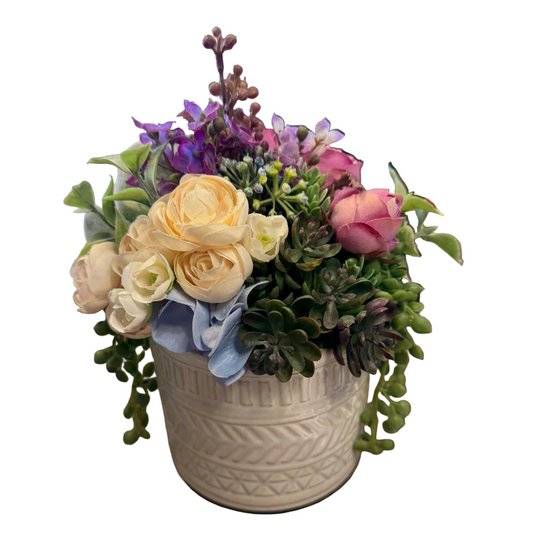 Colorful Sit Around in Footed Container