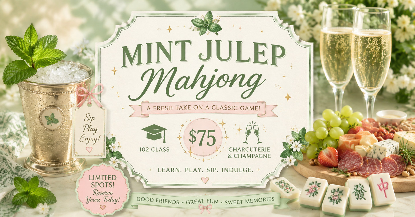 Mahjong at The Mint Julep // 102 Class // June 18