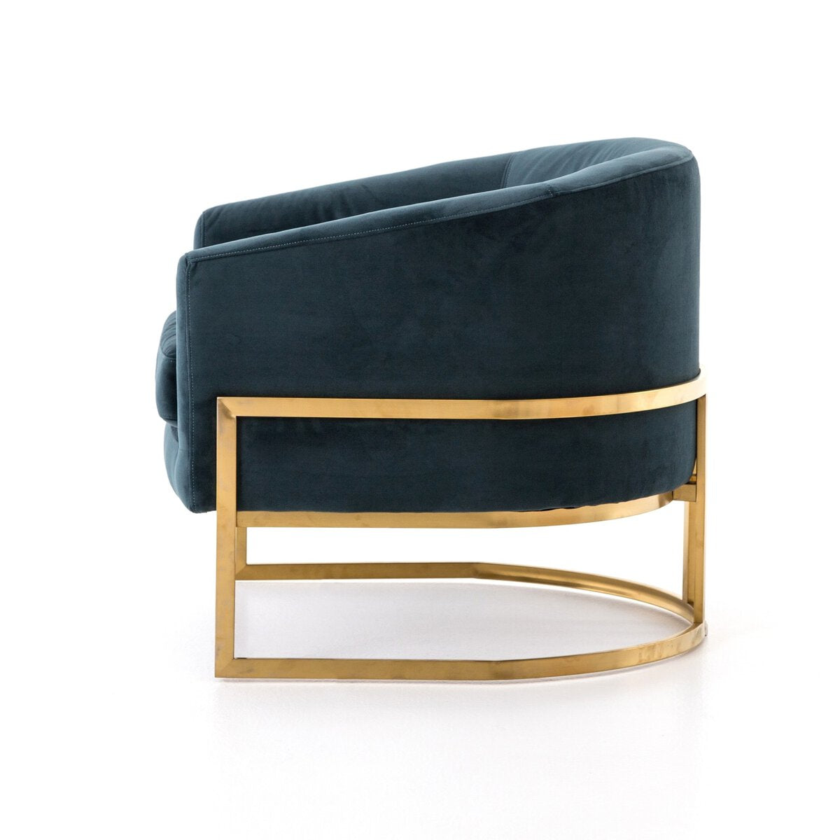 Calvin Teal Velvet Accent Chair